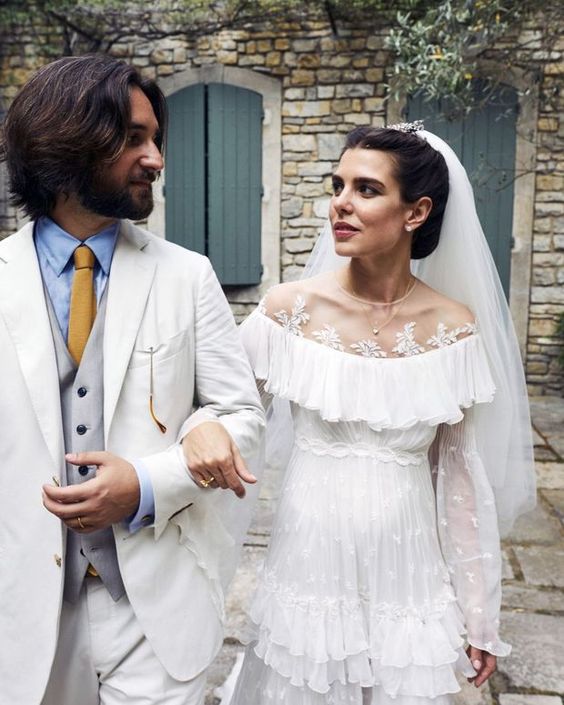 Mariage Charlotte Casiraghi robe de mariee