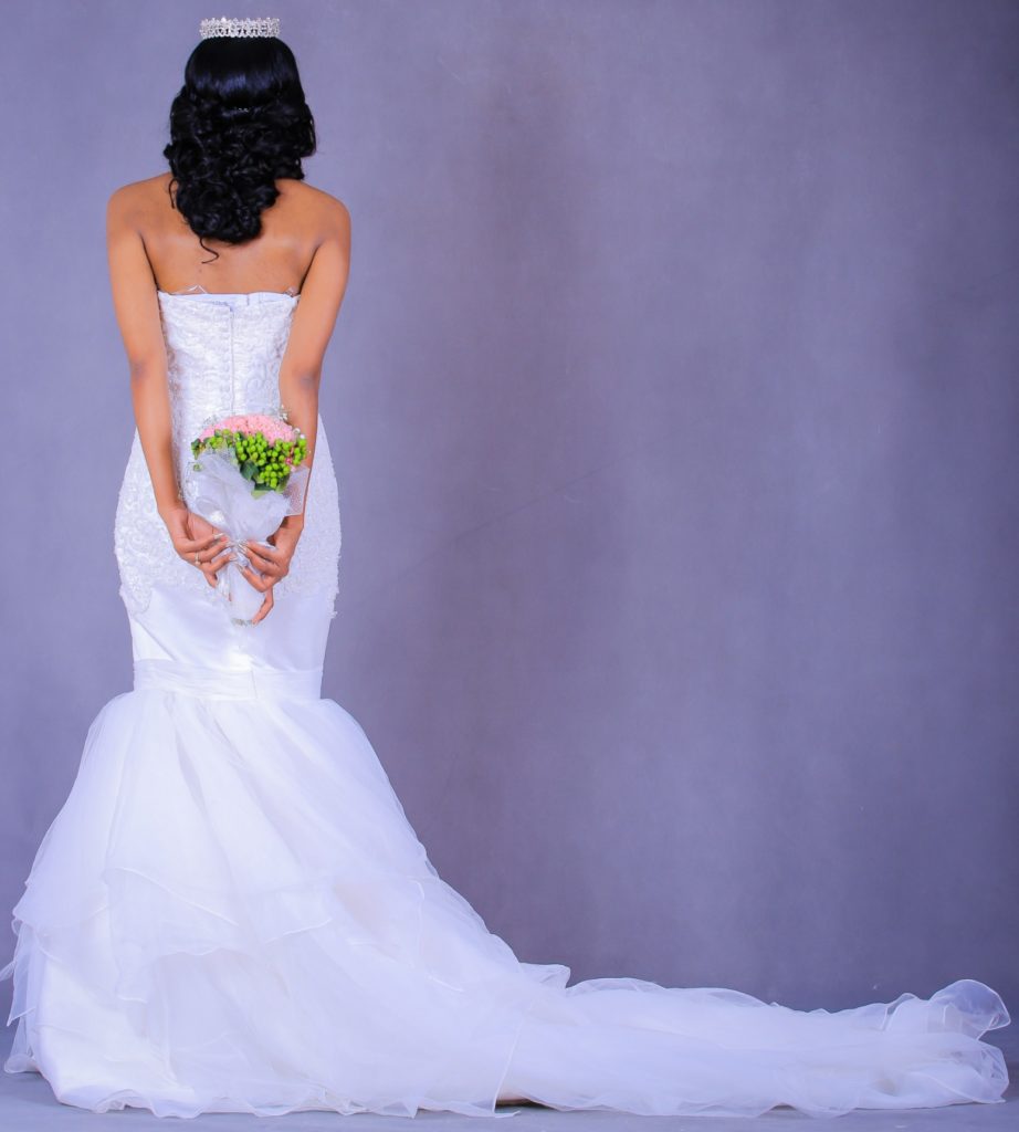 Mariage Robe Mariee sirene arriere