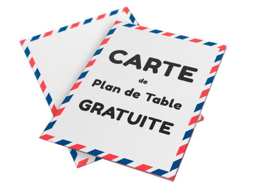 Cover Carte Plan de Table Mariage